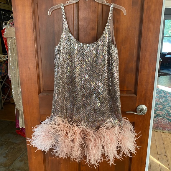 Alexis Zaire Feather Mini Dress - Picture 6 of 7